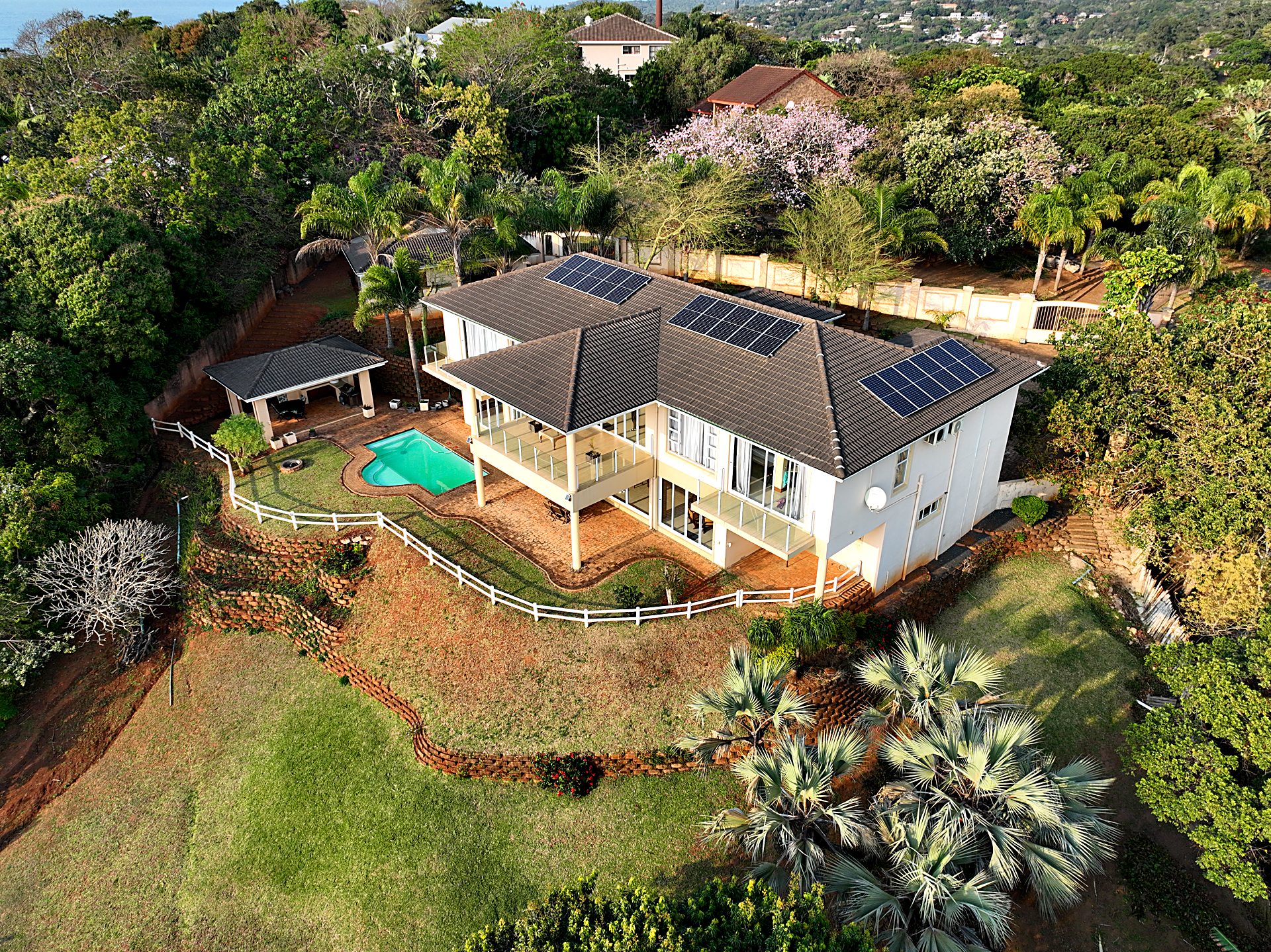 Luftaufnahme des Big 5 Golfhouse